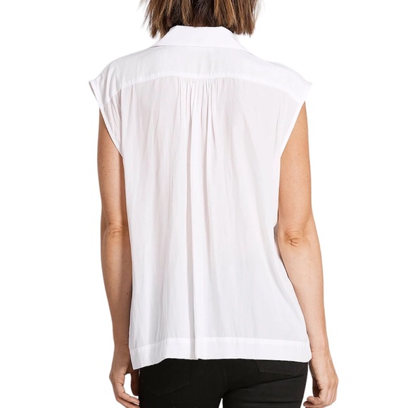 Mela Purdie Tops Nwt Mela Purdie Navy Collared Avenue Shell Poshmark